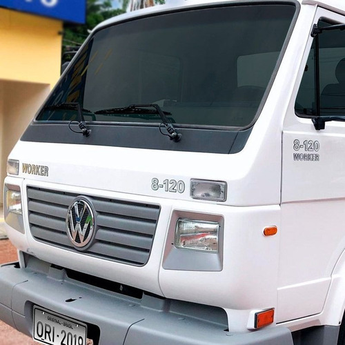 Imagem 2 de 5 de Emblemas 8-120 Worker Adesivo Volkswagen Caminhão Cromado