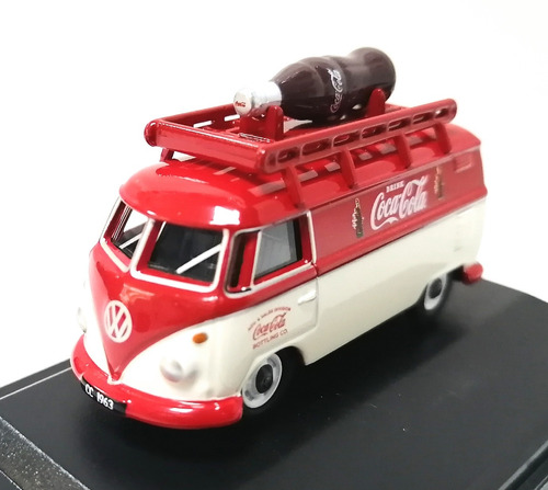 Miniatura Diecast 1/76, Volkswagen T1 Van, Bottle Coca Cola 