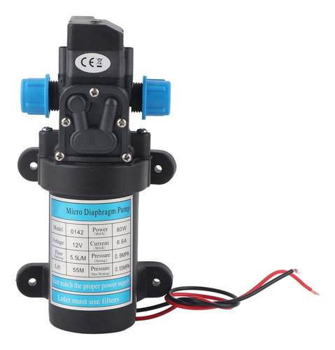 Dc 12v 80w Micro Autocebante Eléctrico De Alta Presión