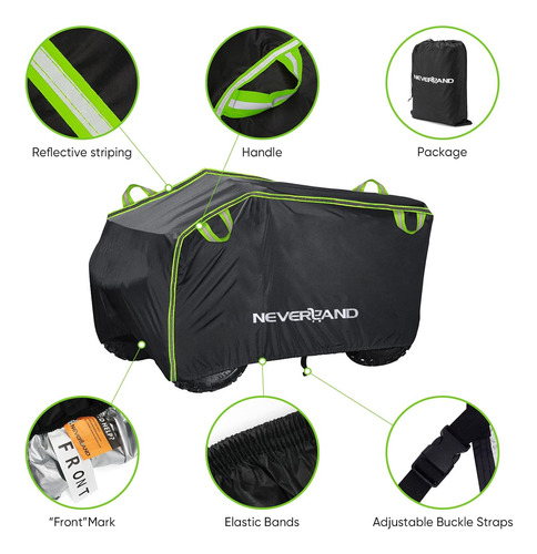 Neverland Atv Cubierta, Impermeable Resistente 4 Wheeler ...