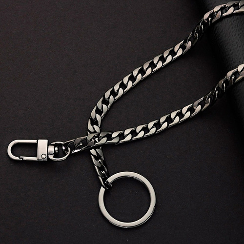 Imagen 6 de 10 de Cadena Llavero De Metal Para Llaves O Billeteras Color Plata