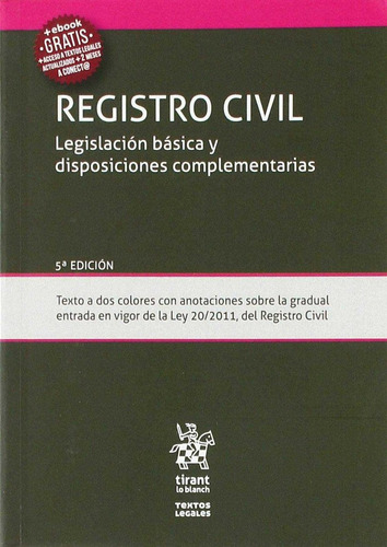 Libro Registro Civil Legislaciã³n Bã¡sica Y Disposiciones...
