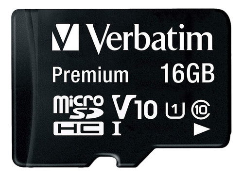Imagen 1 de 2 de Memoria Verbatim 44082  Premium Con Adaptador Sd 16gb
