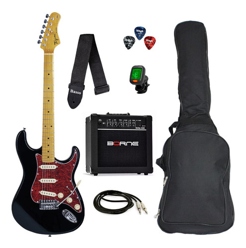 Kit Guitarra Tagima Tg530 Pt + Bag Cubo Acessórios