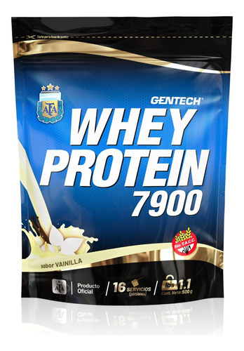 Whey Protein Gentech Suplemento En Polvo 500 Grs