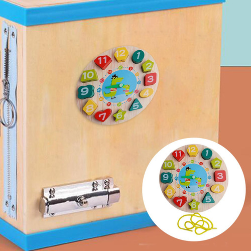 Sensory Busy Boards Accesorios Reloj Con Cuentas De Madera