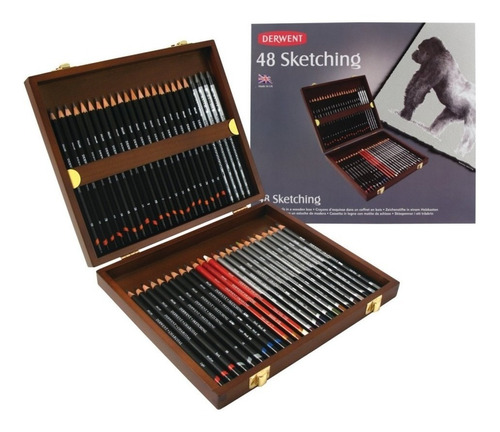 Set Madera Dibujo Derwent Sketching X 48