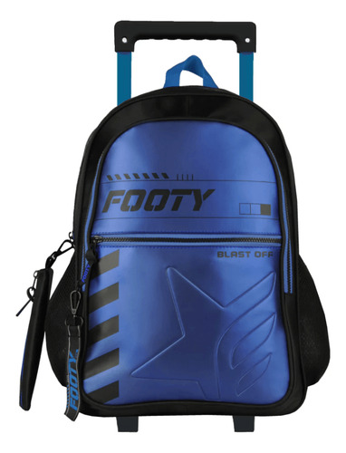 Mochila Footy Big Kids F3071 Blast Off Carro 18  Azul