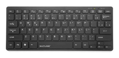 Imagem 2 de 2 de Mini Teclado Slim Usb Multilaser Preto Tc154