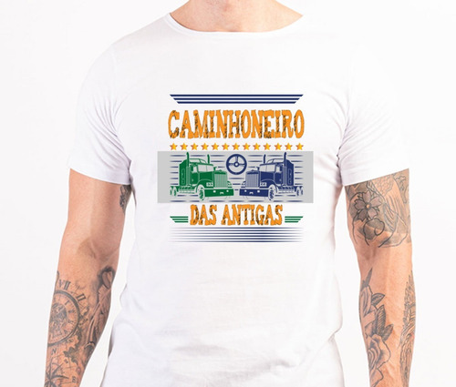 Imagem 4 de 6 de Camiseta Para Caminhoneiro - Caminhoneiro Das Antigas