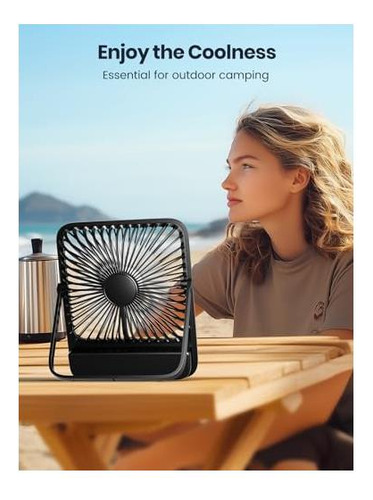 Ventilador De Viajes Portátil De Warmco Mah 7 Pulgadas, De