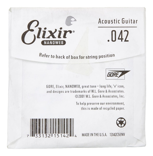 Recubrimiento De Cuerdas Strings Elixir Strings Para Guitarr