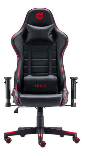 Cadeira Gamer Dazz Prime-x V2 Preto E Vermelho Material do estofamento Couro/Tecido