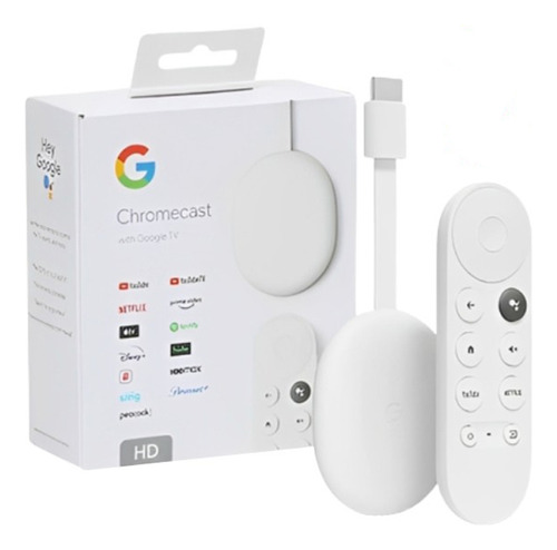 Google Chromecast 4 Con Google Tv Hd Blanco De Voz