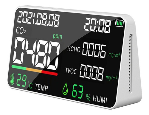 Detector De Calidad De Aire Multifuncional Co2 For Casa