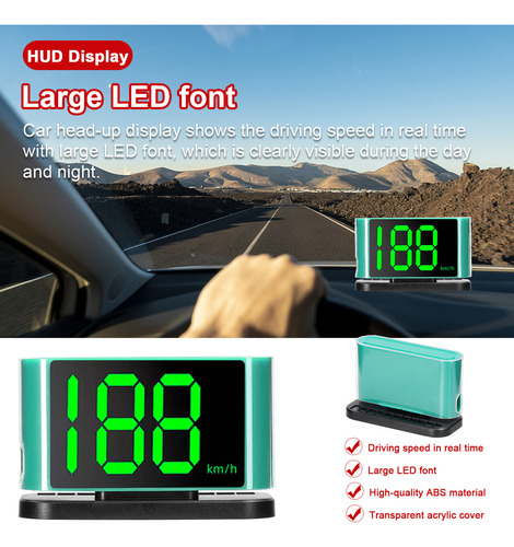 Sq Head Up Display Gps Velocímetro Digital Con Pantalla Led