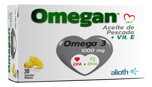 Omegan Aceite Pescado Omega 3 Colesterol Trigliceridos 30c Sabor No