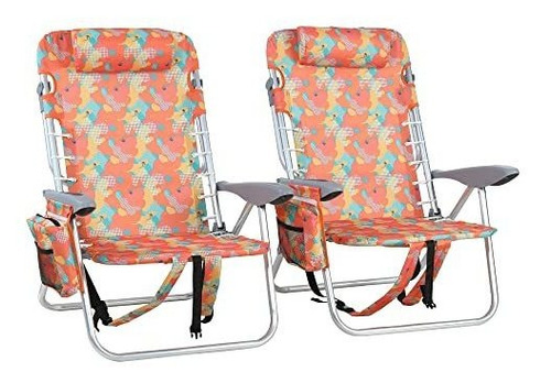 Green Party Mochila Beach Chair 2 Pack Aluminio Zgxjm