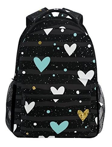 Jstel Blue And White Heart Abstract Star Morral Para Niños 