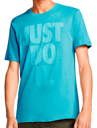 Camiseta Nike Sportswear Just Do It Wash Para Niños-azul