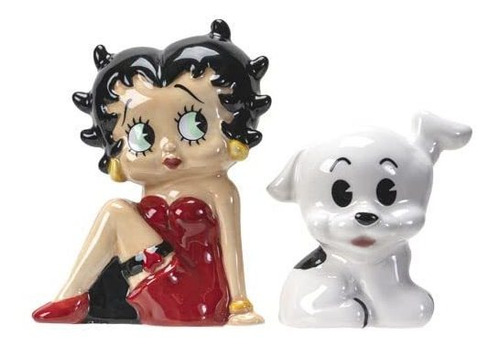 Botega Exclusivo Betty Boop Pudgy Dog Juego Salero Para