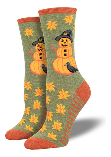 Calcetines Creativos Con Estampado De Calabazas Para Hallowe