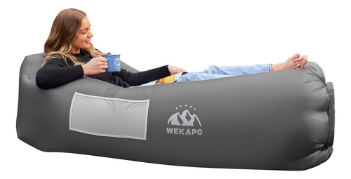 Wekapo Sofa Tumbona Inflable: Sofa De Aire Portatil Y Acceso