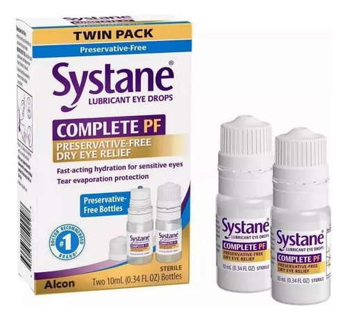 Systane Complete Pf 2 Botes 10ml C/u Gotas Lubricantes Ojos