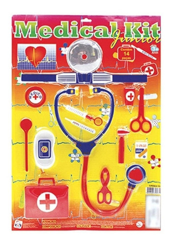Kit Infantil Medico Enfermagem Brinquedo Faz De Conta