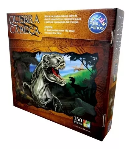 Quebra Cabeça 3D T-Rex Vs Triceratops Jurassic World 150 Peças Multikids -  BR2112