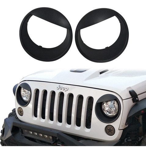 U-box Wrangler Cubierta Para Faro Delantero Jk Negro