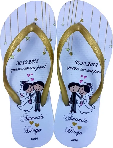 Sandalias casamento best sale personalizadas