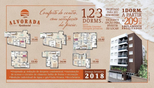 Imagem 29 de 30 de Apartamento Com 1 Dormitório À Venda, 43 M² Por R$ 238.000,00 - Centro - São Vicente/sp - Ap6269