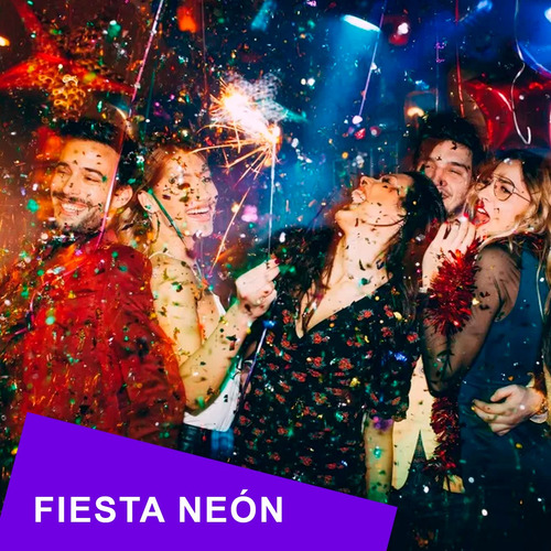 Kit Fiesta Batucada Temática Neón Diversión Para 40 Personas