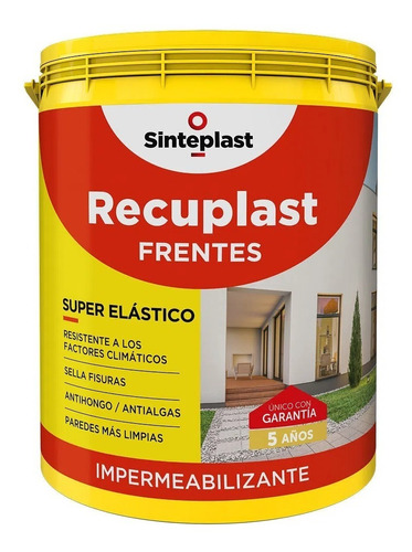 Recuplast Frentes Impermeabilizante X 20lts Gtia 5 Años!!!!