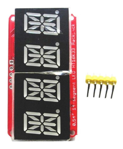 Imagen 7 de 7 de 2x1 / 2 Dulo De Pantalla Led Digital De 4 Bits Para 14 Rojo