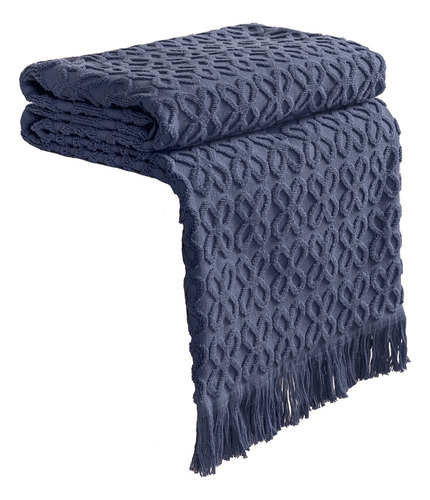 Toalla De Baño 100% Algodon Balandra Azul Vianney Textura