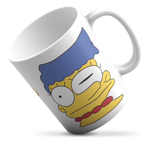 Taza Los Simpsons - Cara Marge, Castigo De Dios - Cerámica