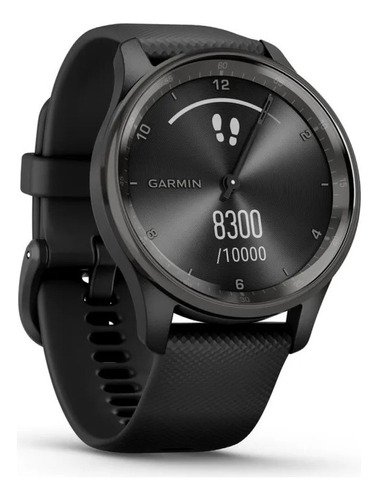 Smartwatch Vivomove Trend Garmin Reloj Analogico Hibrido Bisel Negro con correa negra