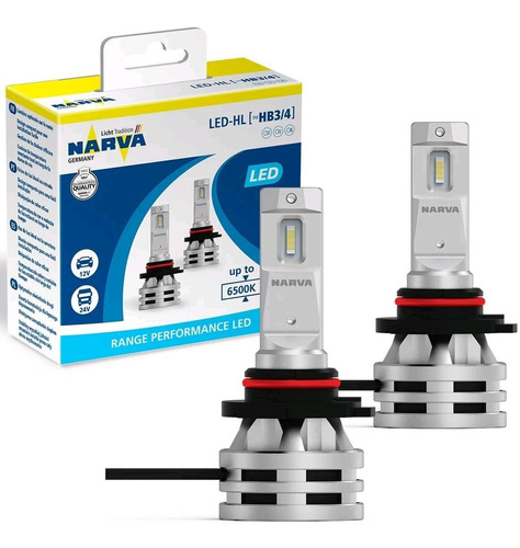 2 Lampada Led Narva Hb4 12/24v 24w Range Performance Origina