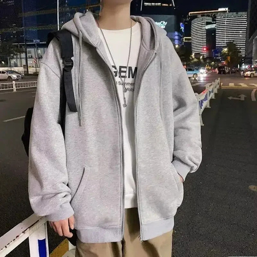 Sudadera Casual Con Capucha Y Forro Polar Para Hombre