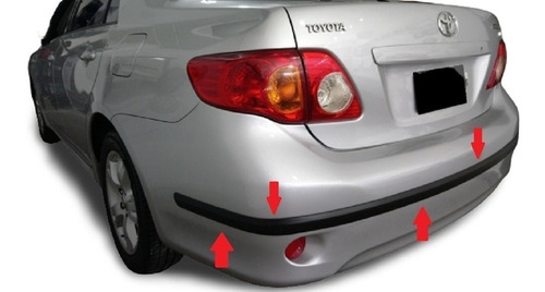 Toyota Corolla 2008 / 2013 Protector De Paragolpes Trasero !