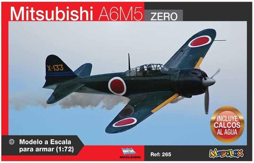  Mitsubishi Zero  A6m5 1/72  Maqueta Marca Modelex