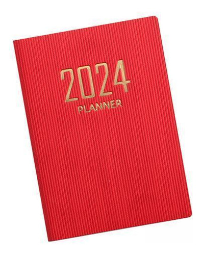 5 Cuaderno Con Agenda, Planificador Mensual, Calendario Rojo