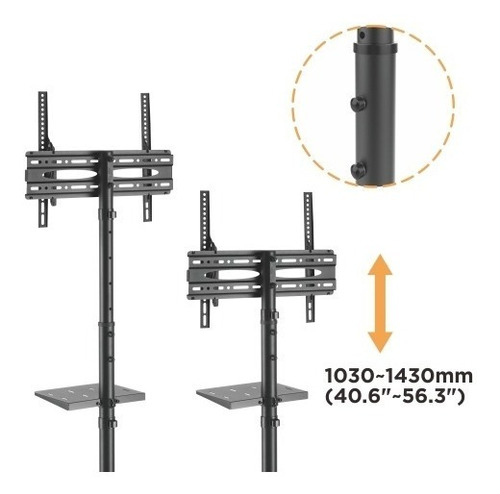 Rack Pedestal Para Tv De 32 A 55 Importado - No Artesanal