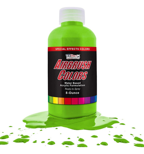 Us Art Supply - Pintura Acrlica Fluorescente Verde Nen Para