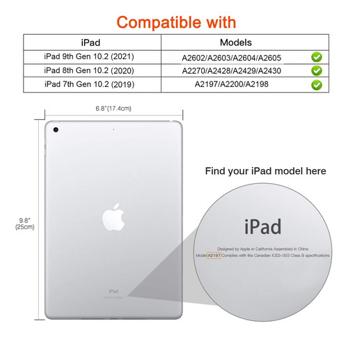 Funda Giratoria Para 9ª Generación 2021 / iPad De 8ª Generac
