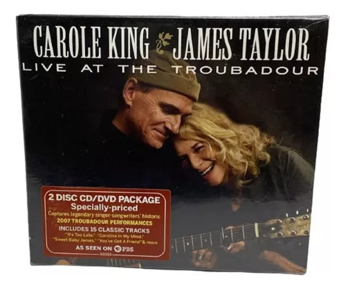 Carole King & James Taylor Cd + Dvd  Live At The Troubadour