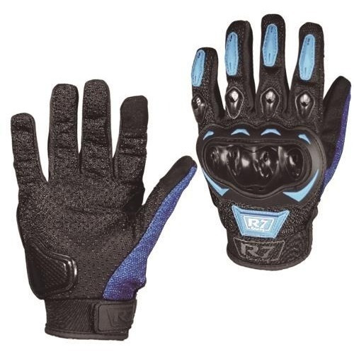 Guantes Para Motociclista R7-2 Racing Touch Azul