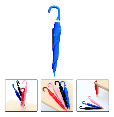 6 En Miniatura Para Casa De Muñecas, Accesorios Azul